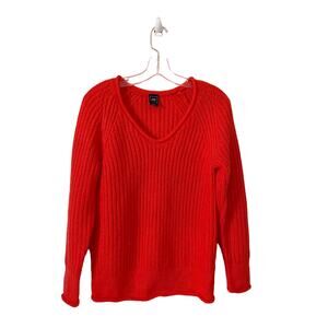 Gap Cable Roll Neck Oversized Sweater Orange Size Small